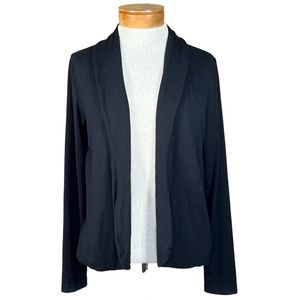 J. Jill Wearever Collection Black Open Front Cardigan Size XS Fits Small Too